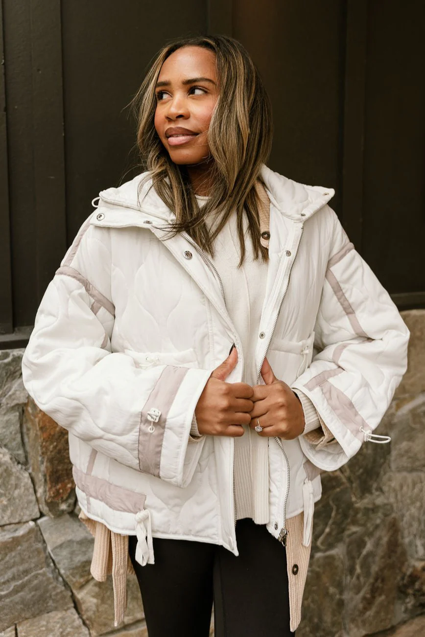 Charlotte White Quilted Puffer Jacket - Image 10