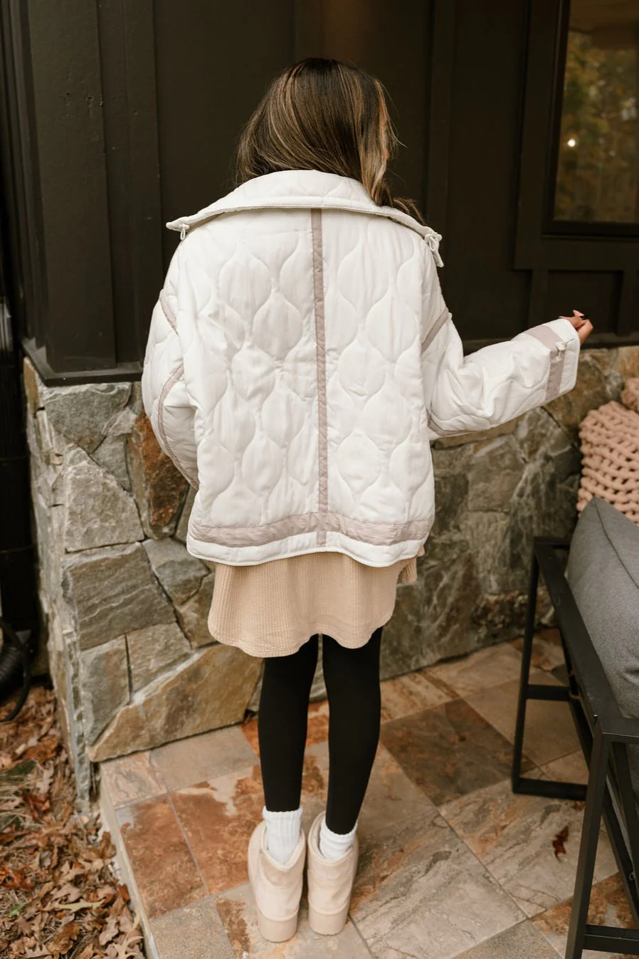 Charlotte White Quilted Puffer Jacket - Image 14