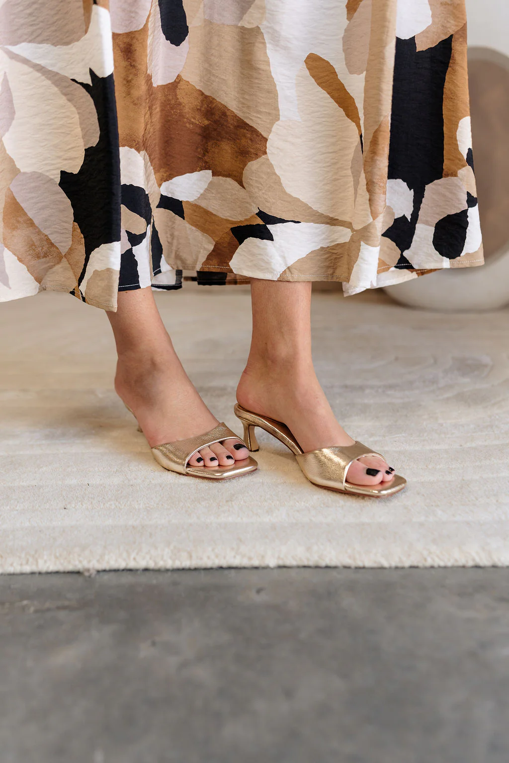 Chinese Laundry Lomita Metallic Gold Heel