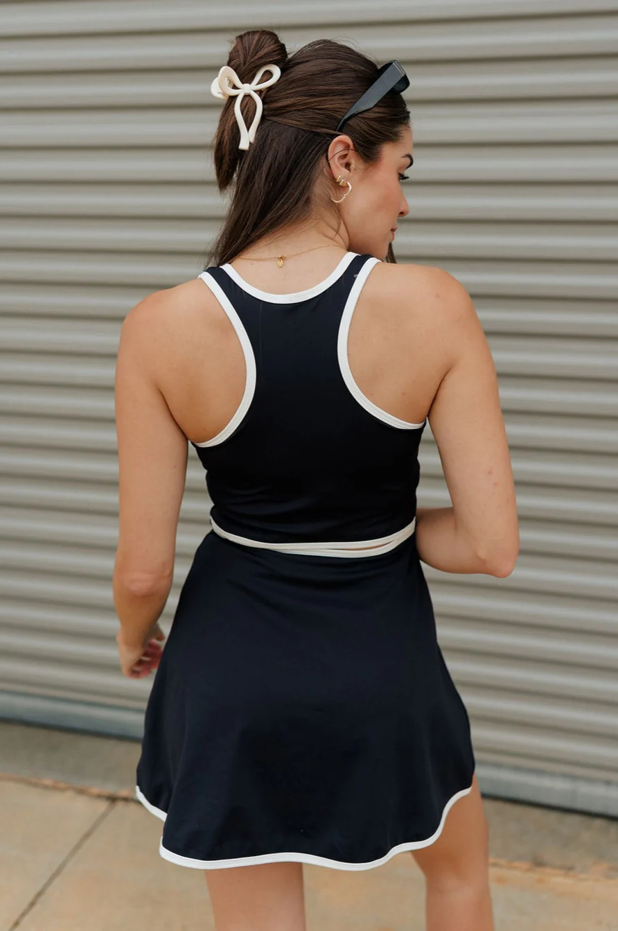 Chloe Black & White Athleisure Mini Dress - Image 8