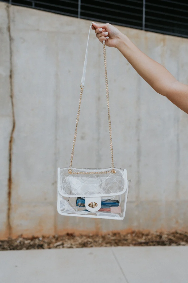 Clear To Me Purse In White - Image 2