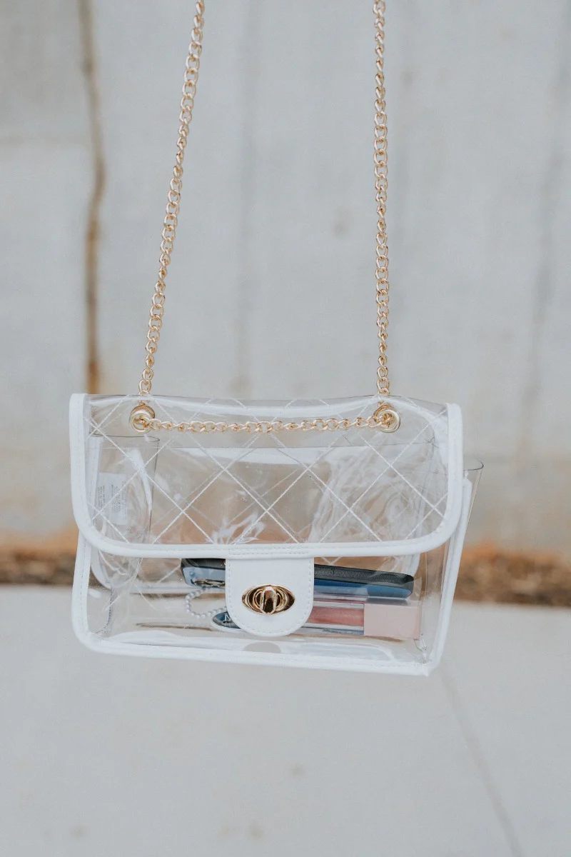 Clear To Me Purse In White - Image 3