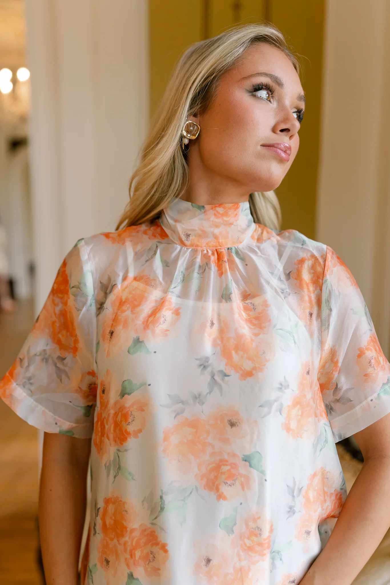 Clementine Floral Sheer Maxi Dress - Image 4