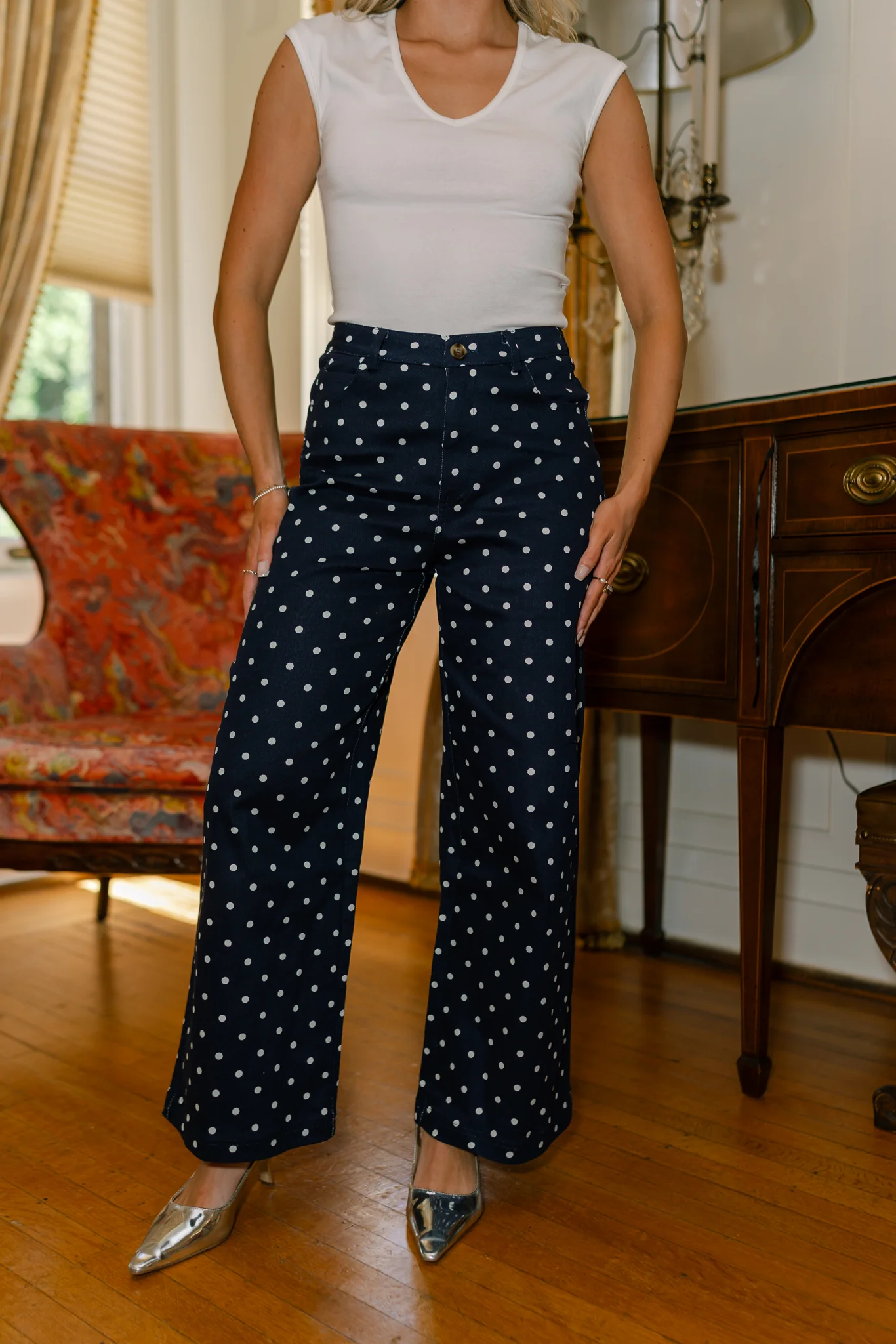 Cleo Polka Dot Pants - Image 3