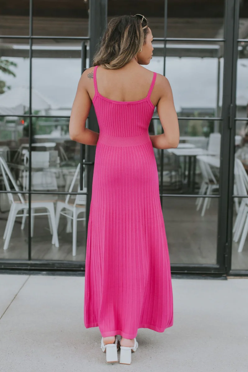 Coastal Paradise Dress in Pink - Image 8