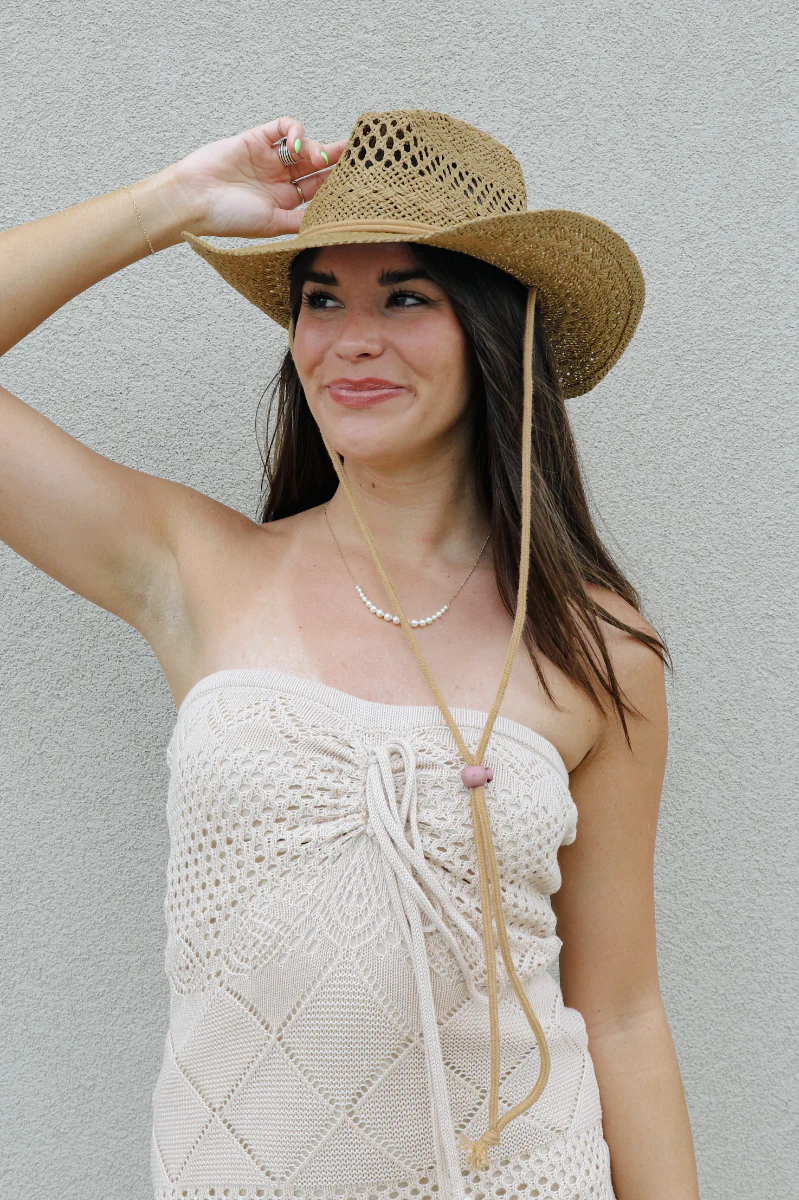 Coastal Views Hat in Tan - Image 2