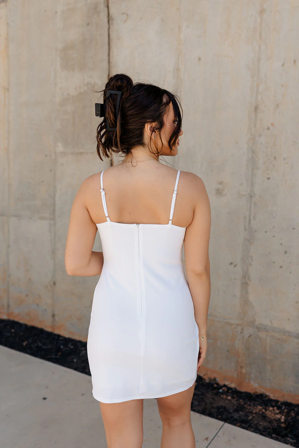 Brielle White Sleeveless Mini Dress - Image 4