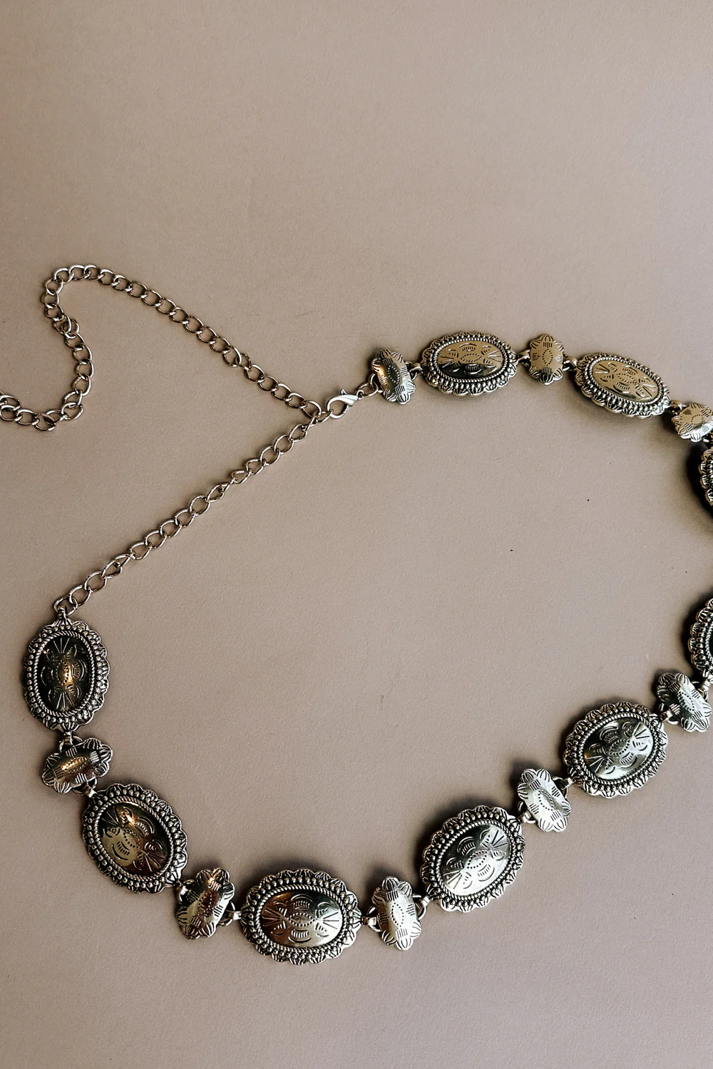 Cora Gold Western Scalloped Medallion Chain Belt - Image 2