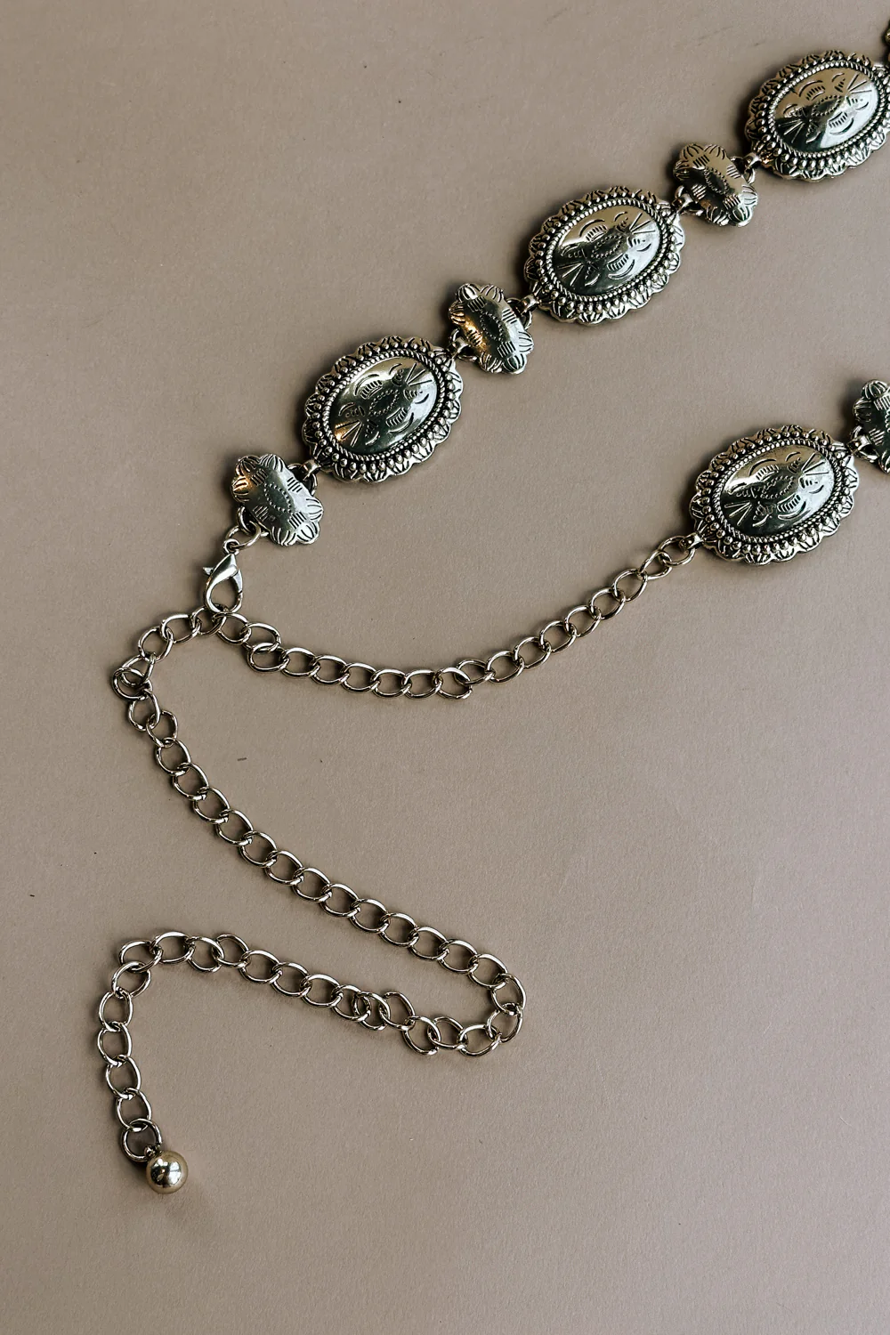 Cora Gold Western Scalloped Medallion Chain Belt - Image 4