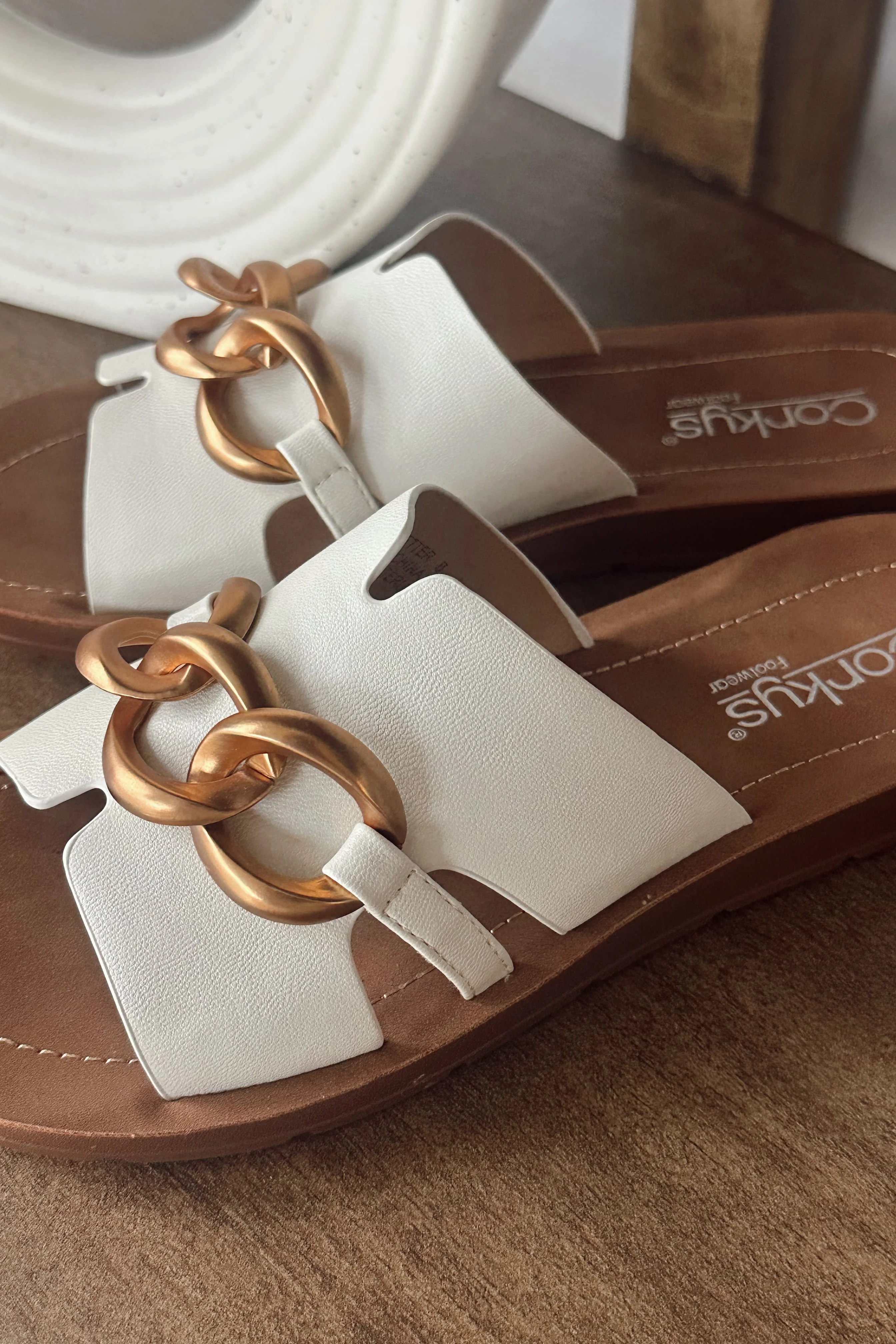 Corkys Chain Letter Ivory Sandal - Image 6