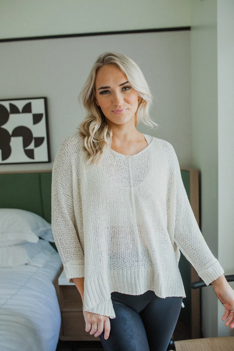 Easy Breezy Top In Cream - Image 2