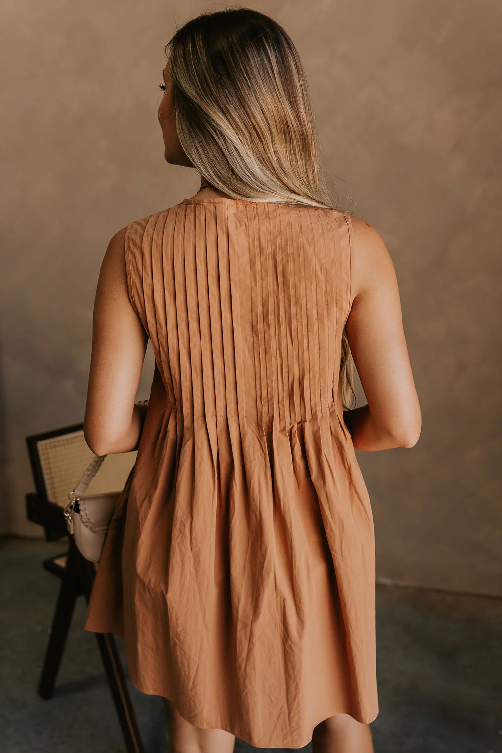 Fay Camel Bows Mini Dress - Image 6