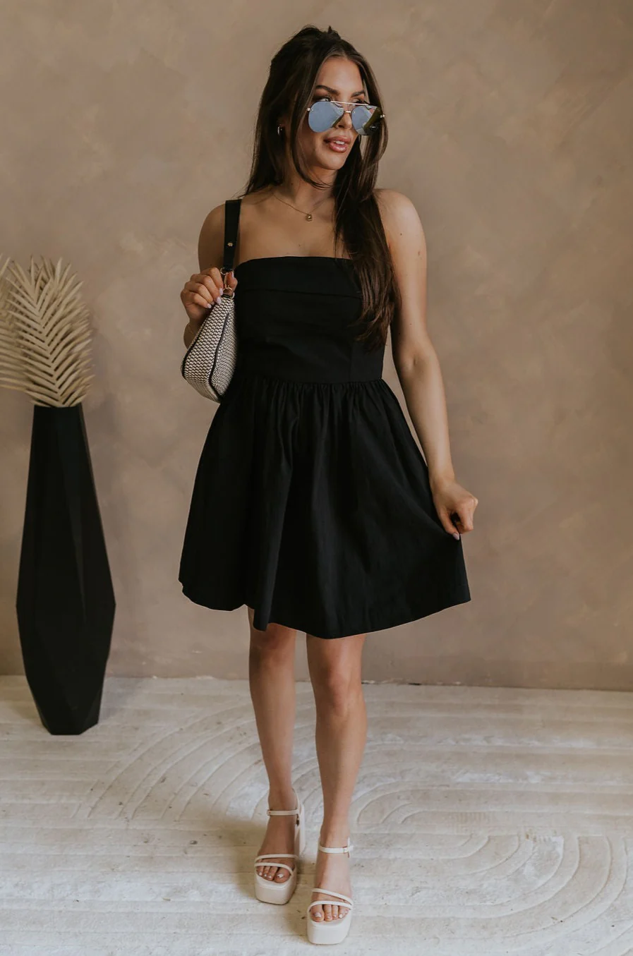 Abigail Strapless Flare Mini Dress - Image 7
