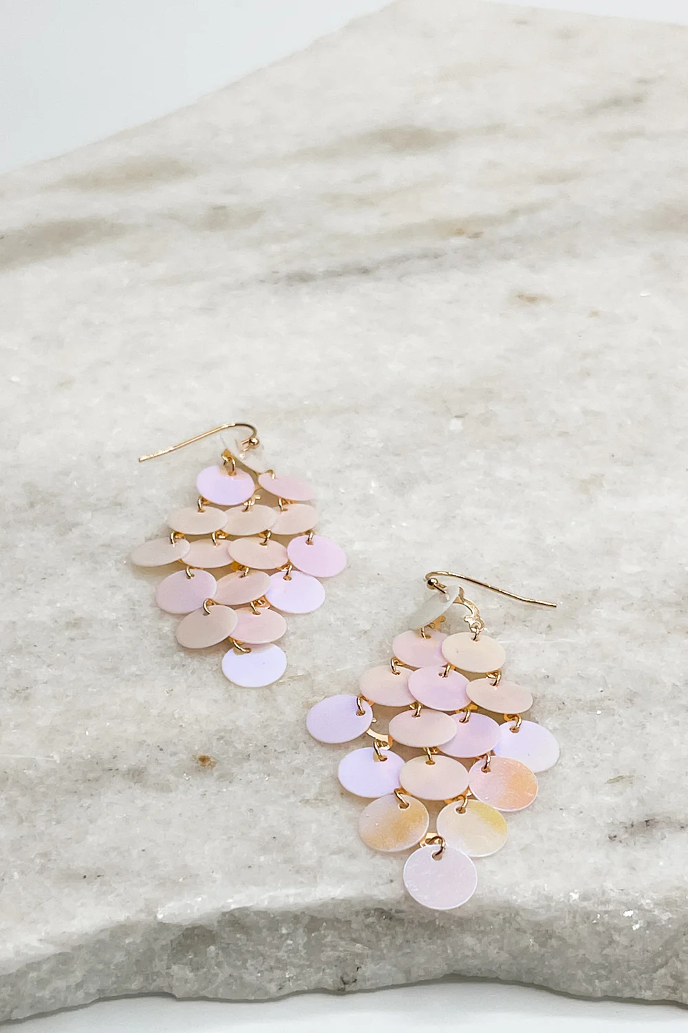 Daisy Iridescent Dangle Earrings - Image 2