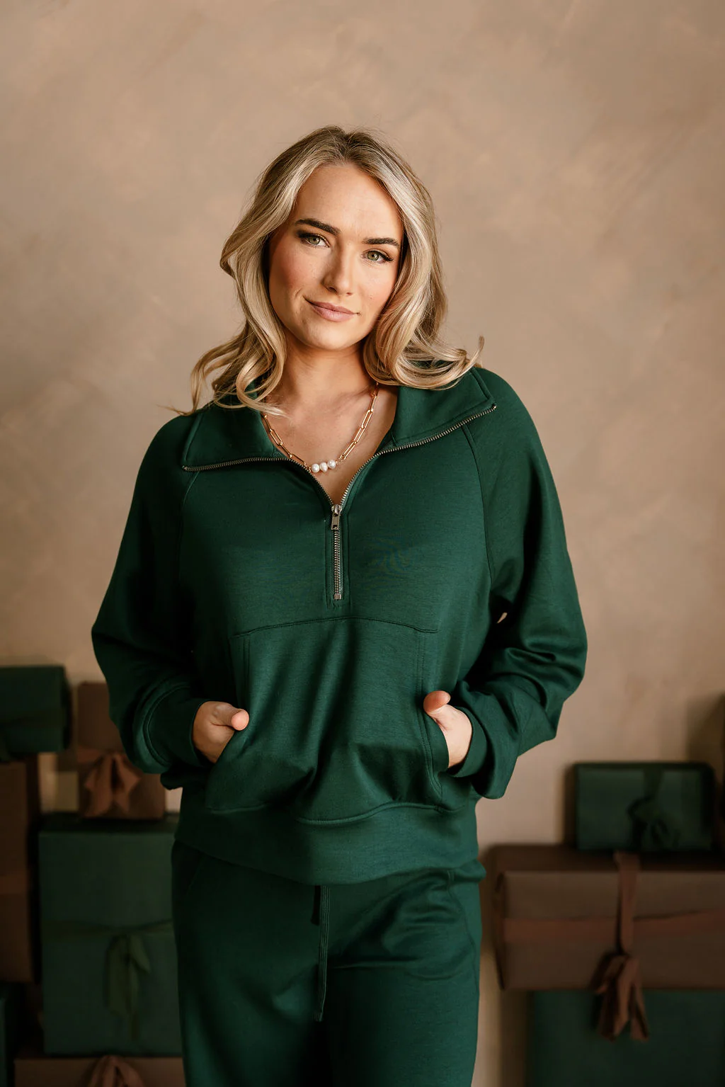 Dakota Green Butter Soft Quarter-Zip Pullover - Image 2