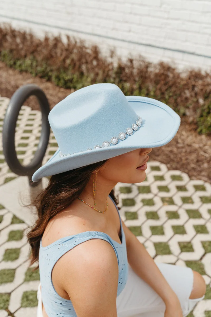 Daydreamer Pearl Studded Hat - Image 2