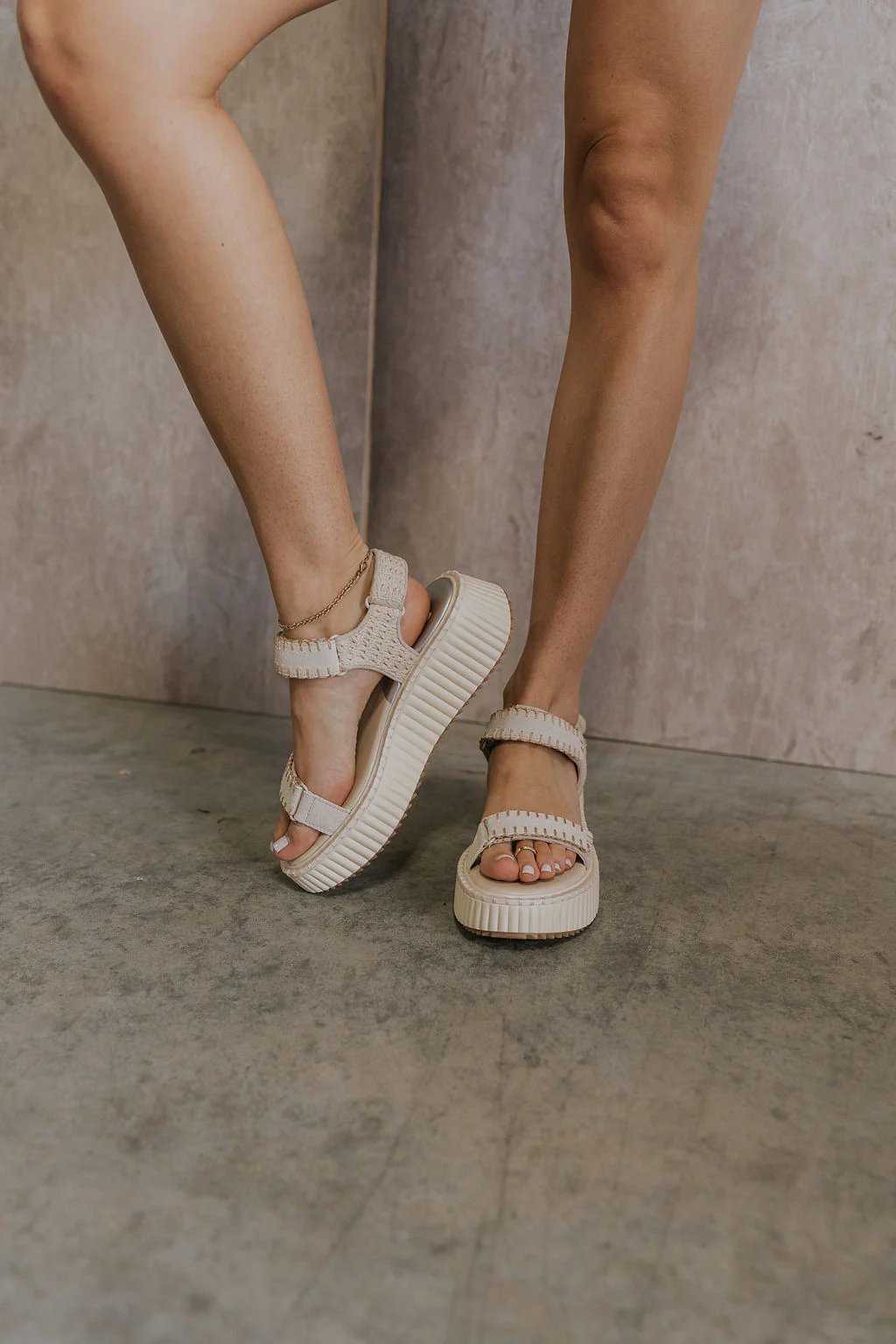 Debra Sandal in Ivory Suede - Image 2