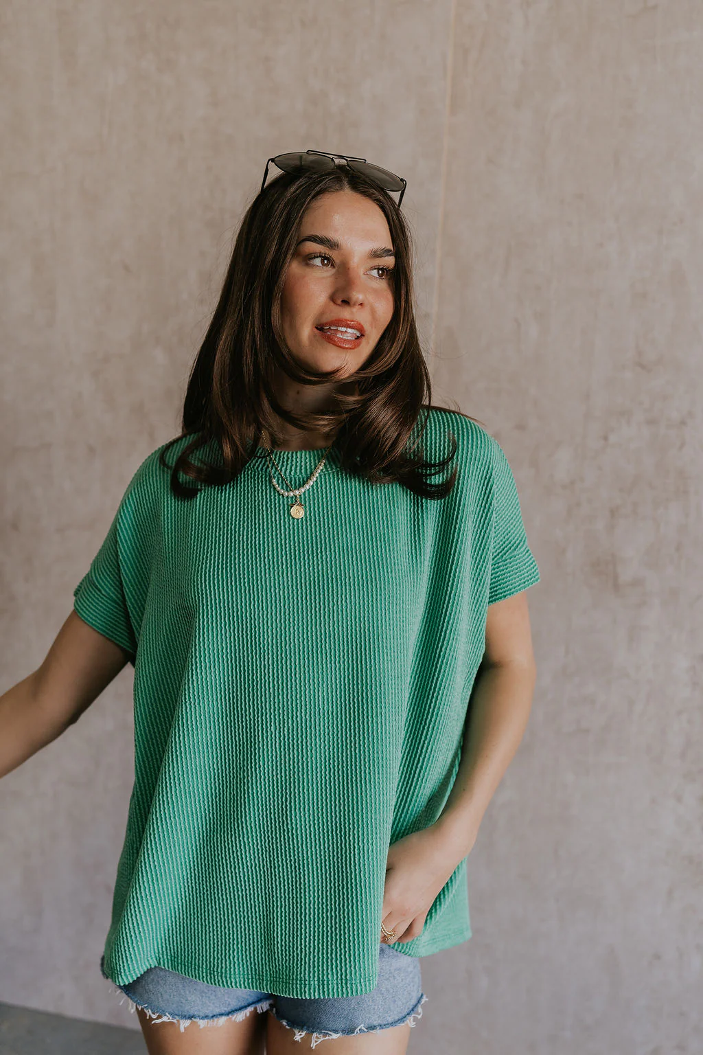 Destiny Ribbed Short Sleeve Top - Image 15