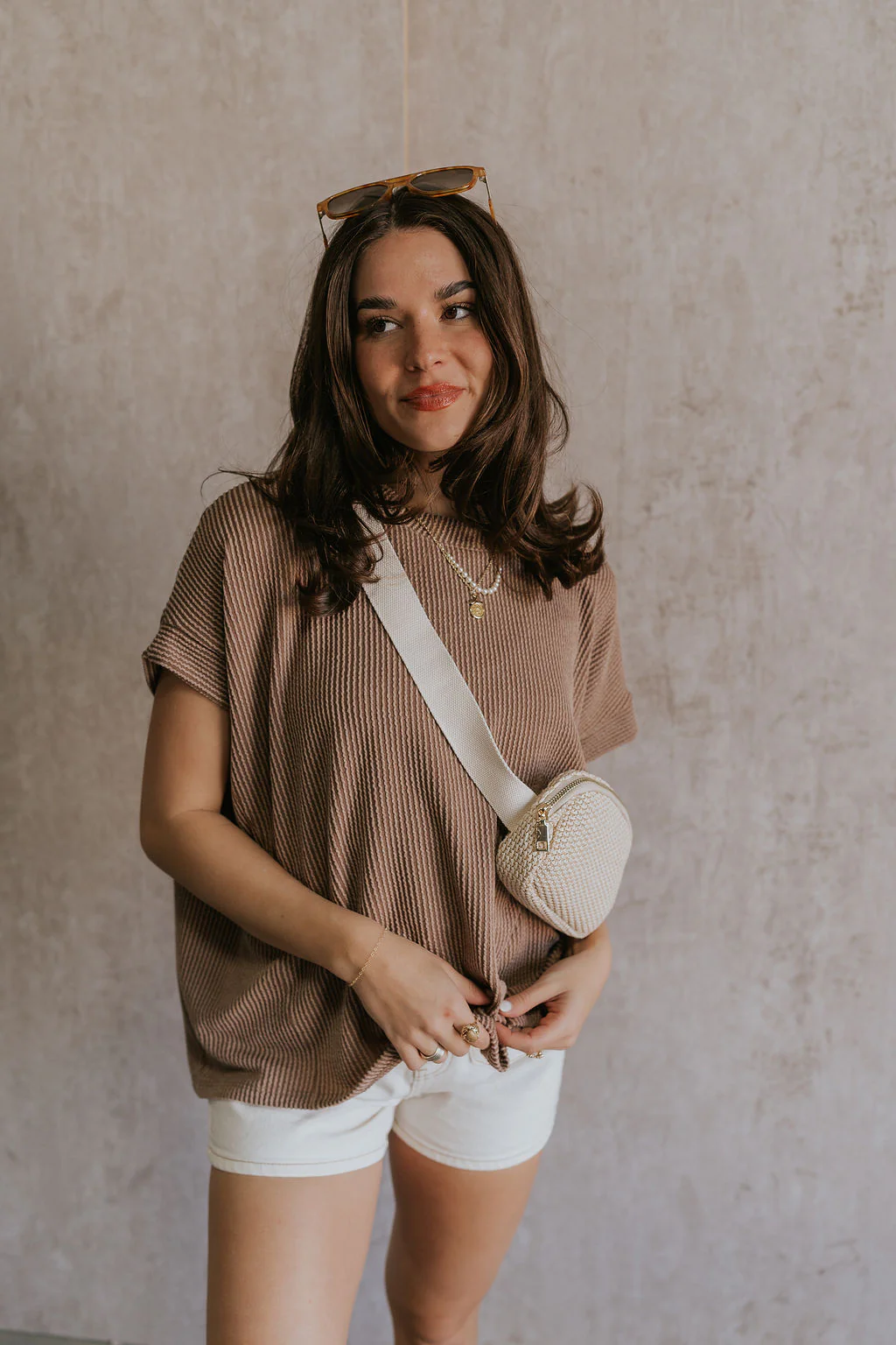 Destiny Ribbed Short Sleeve Top - Image 20