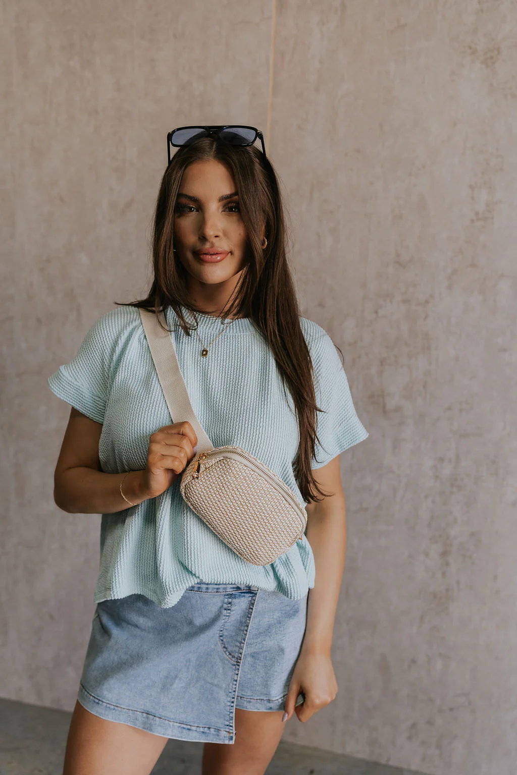 Destiny Ribbed Short Sleeve Top - Image 30