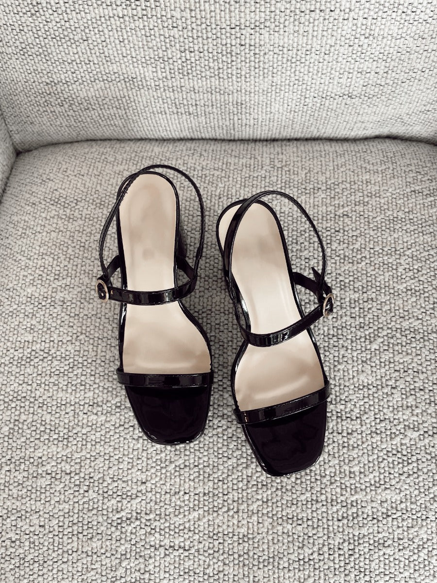 Keep Talking Platform Heels in Black - Image 9