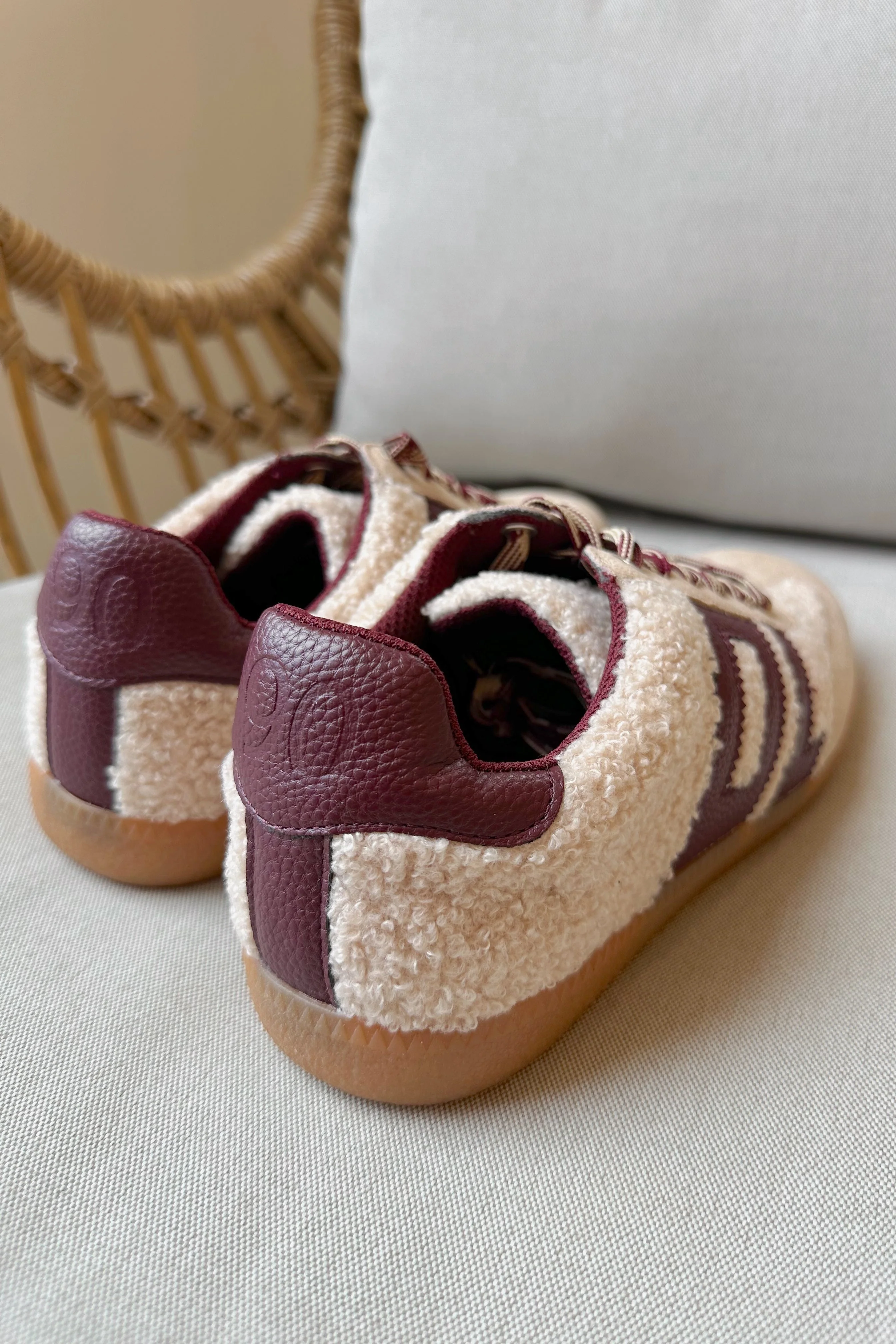 Dirty Laundry Trackstar Taupe Shearling Sneaker - Image 4