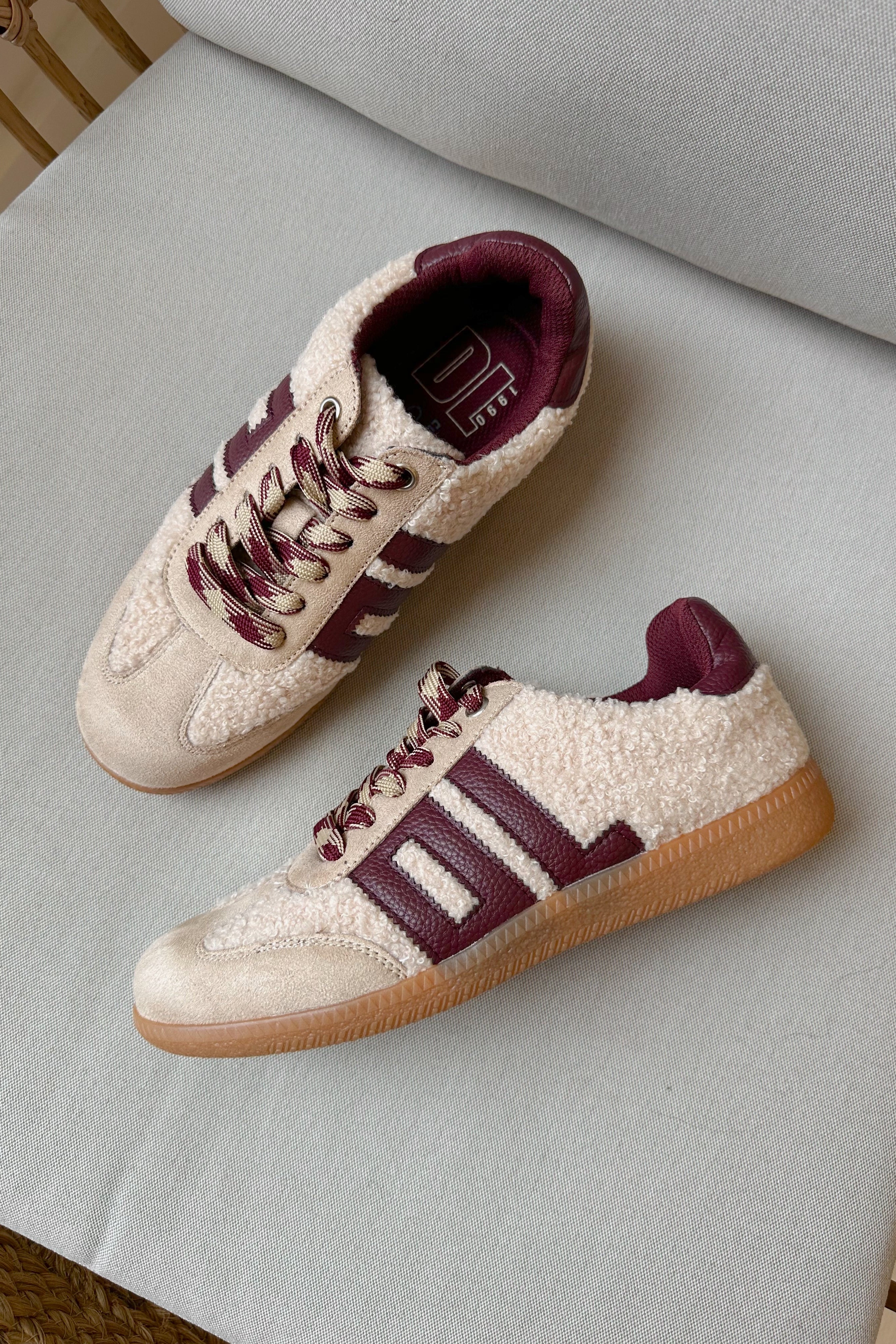 Dirty Laundry Trackstar Taupe Shearling Sneaker - Image 6