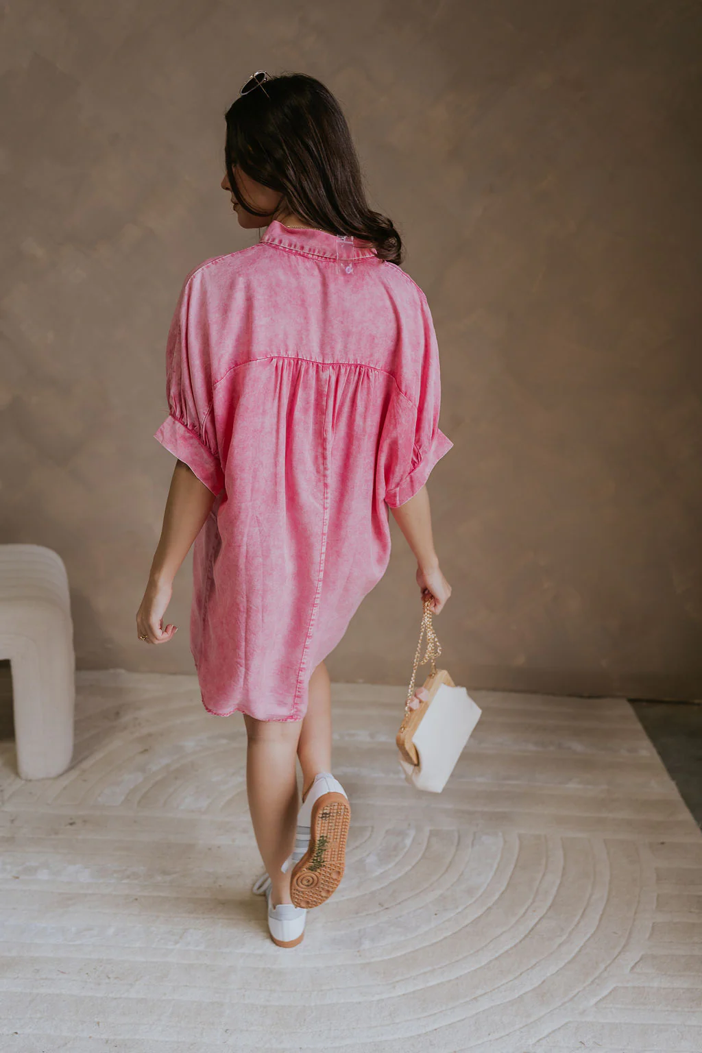 Emma Button-Up Short Sleeve Mini Dress - Image 14