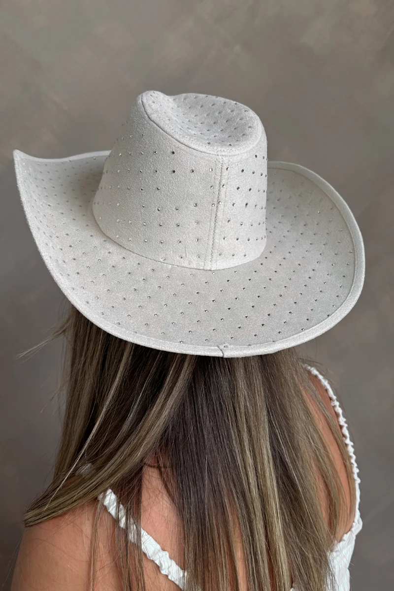 Dolly Ivory Rhinestone Cowgirl Hat - Image 4
