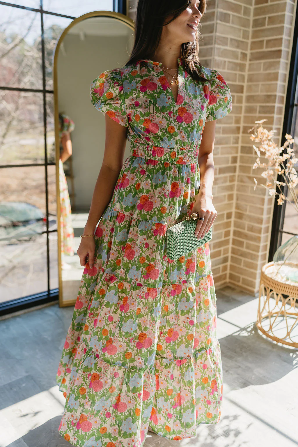 Drea Floral Multi Tiered Maxi Dress - Image 5