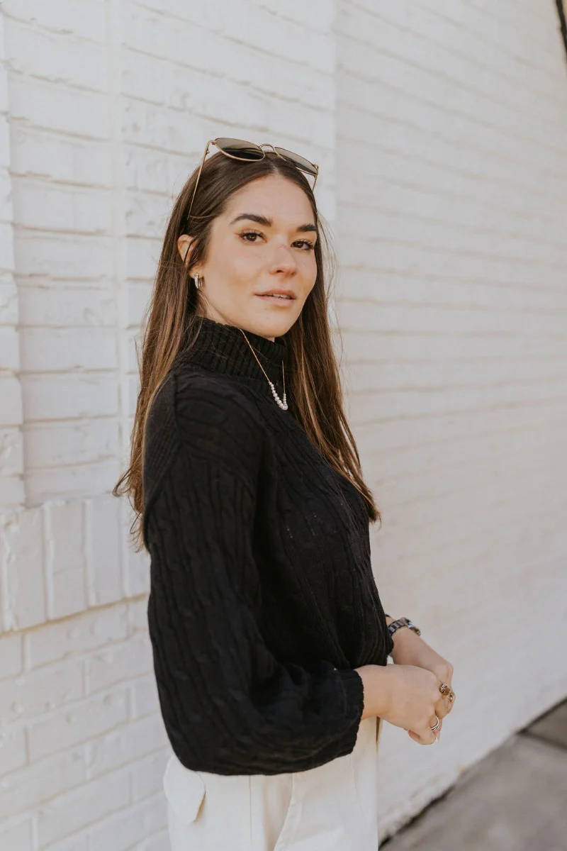 Dream Big Sweater in Black - Image 3