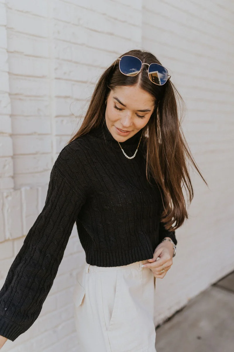 Dream Big Sweater in Black - Image 4