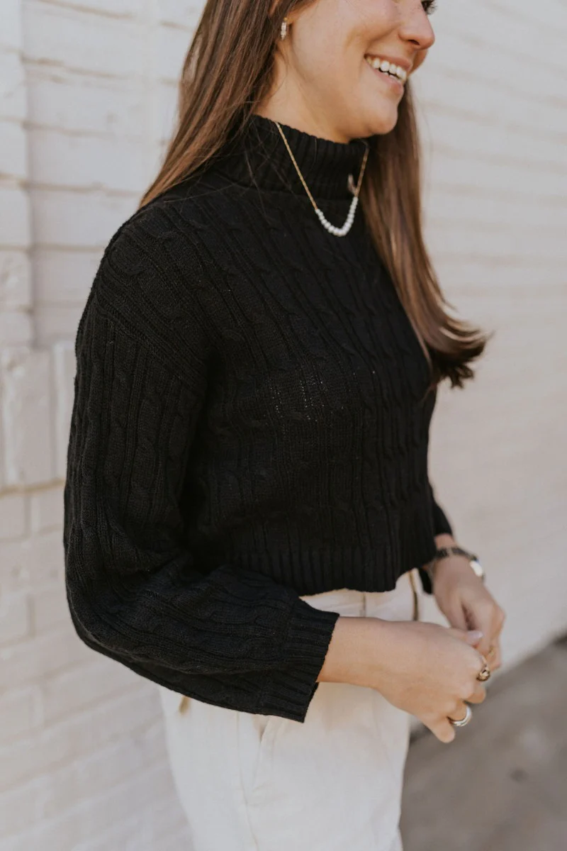 Dream Big Sweater in Black - Image 5