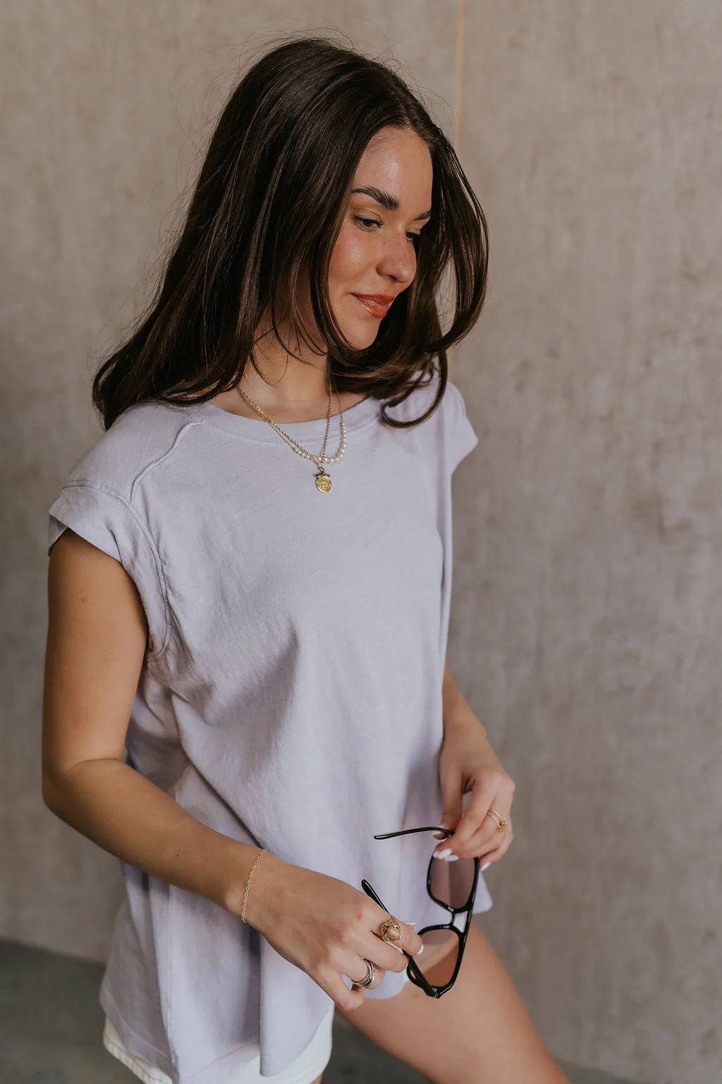 Khloe Lavender Short Sleeve Top - Image 5