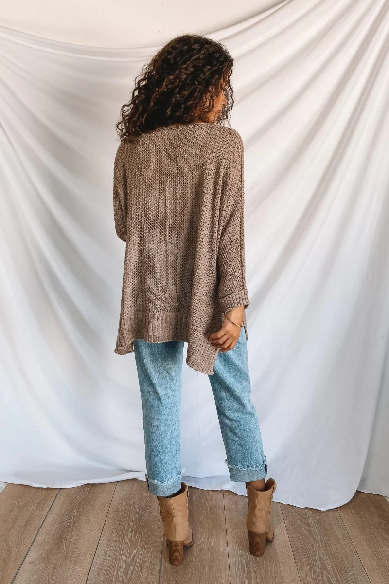 Easy Breezy Top in Mocha - Image 8