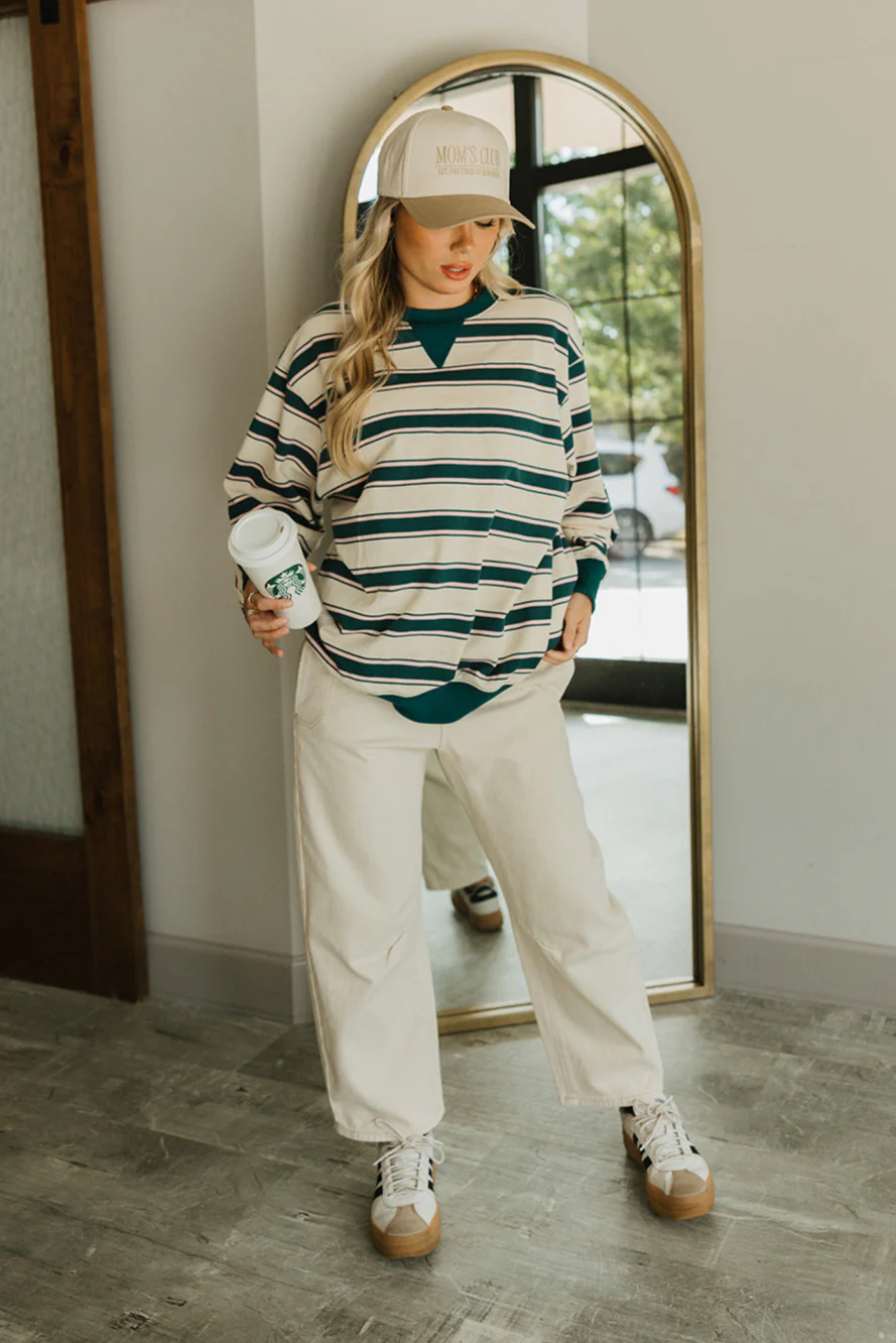 Eileen Cream Multi Striped Pullover - Image 2