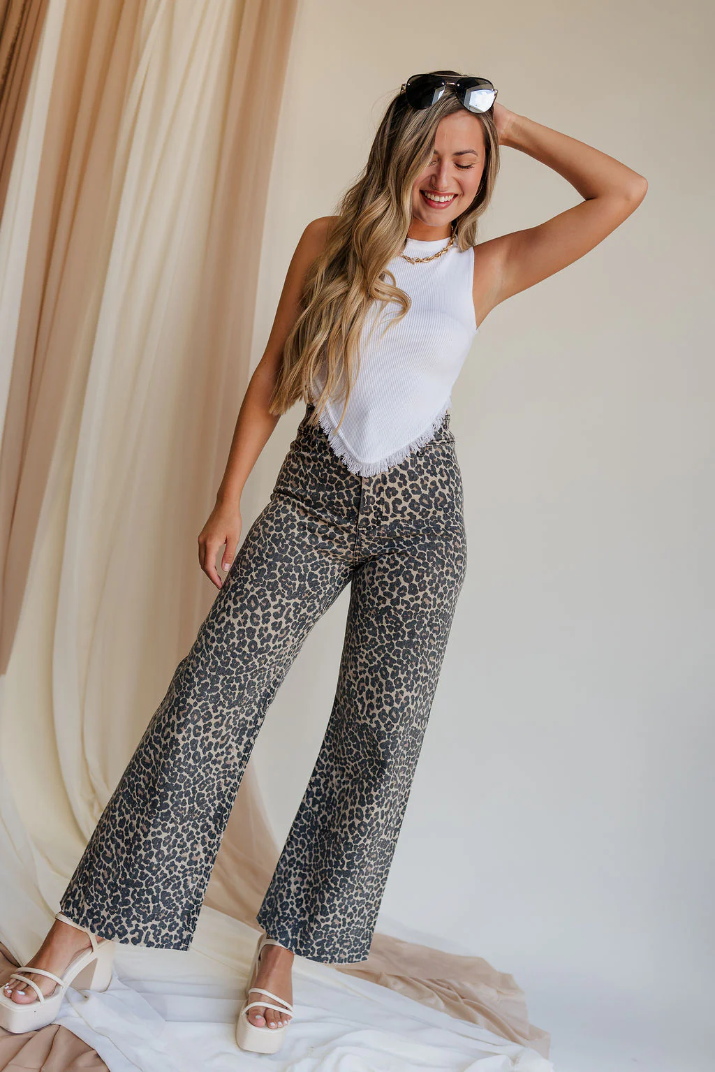 Elena Leopard Pants - Image 3