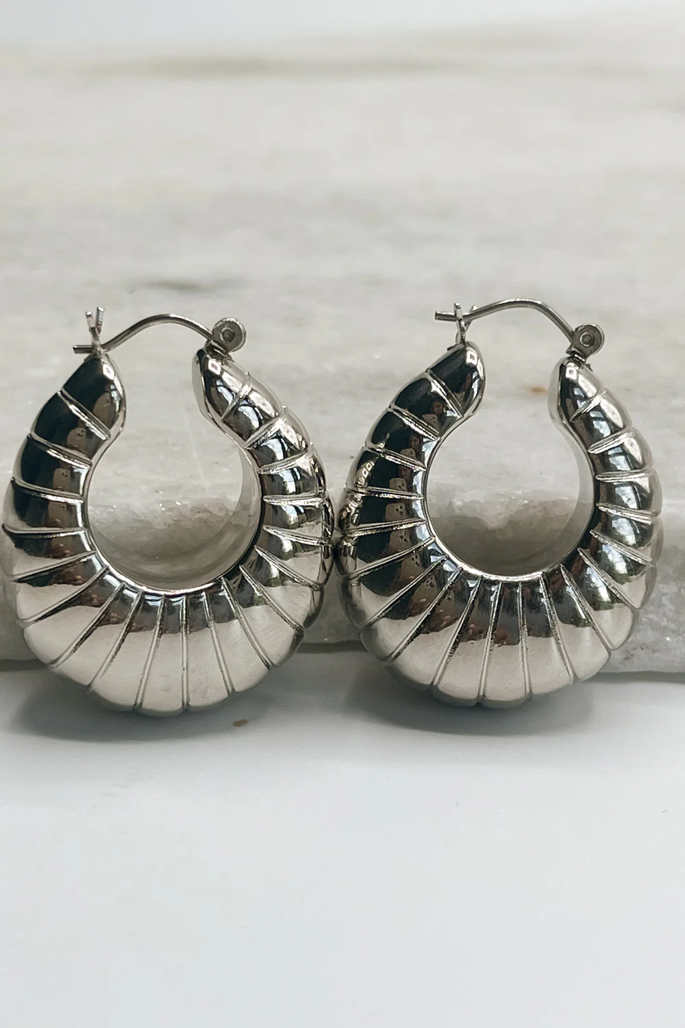 Ellory Croissant Hoop Earrings - Image 2