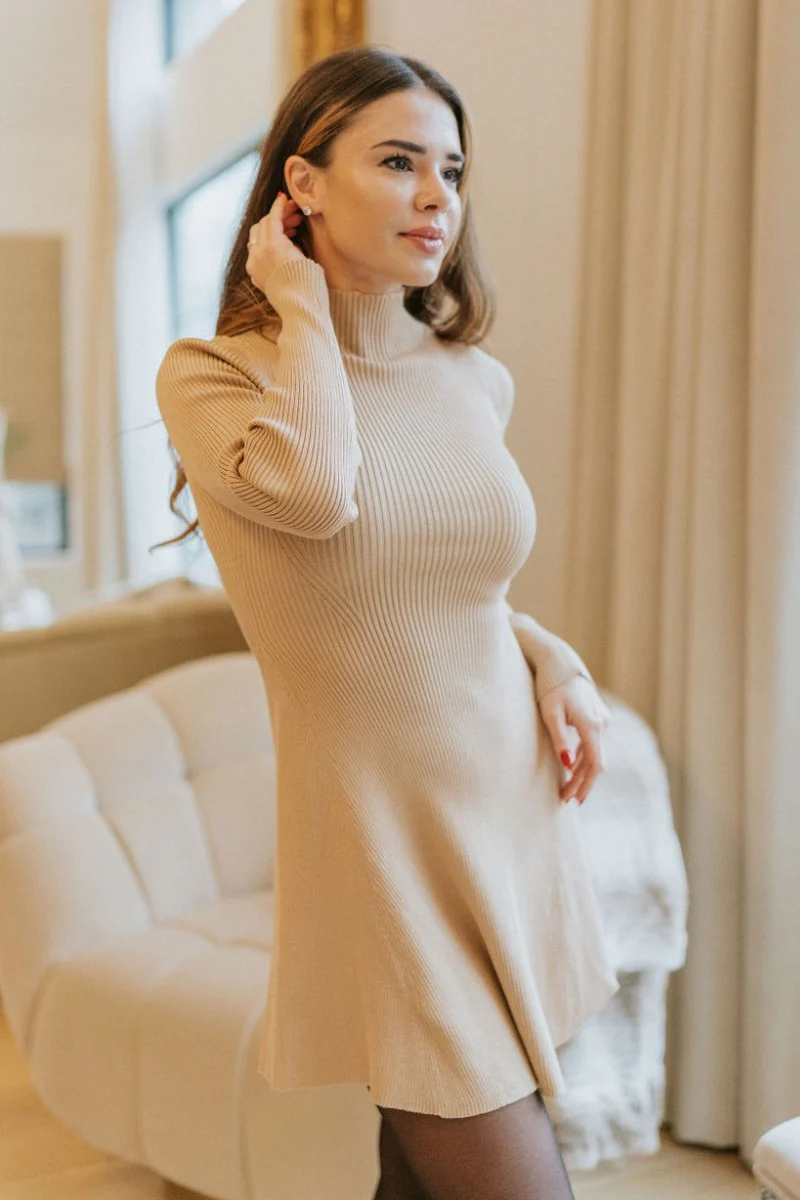 Elodie Dress in Sand