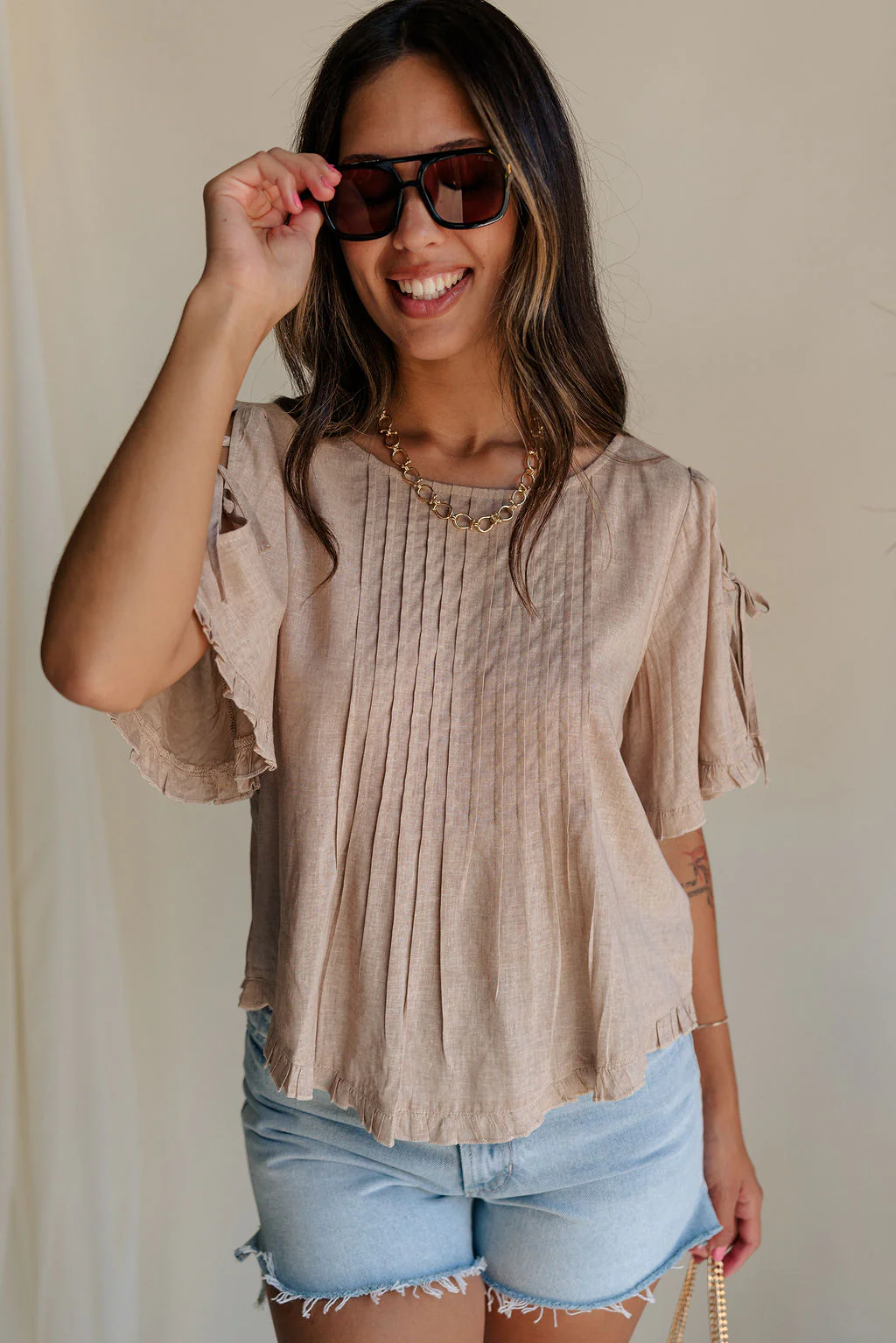Elysia Short Sleeve Ruffle Top - Image 7