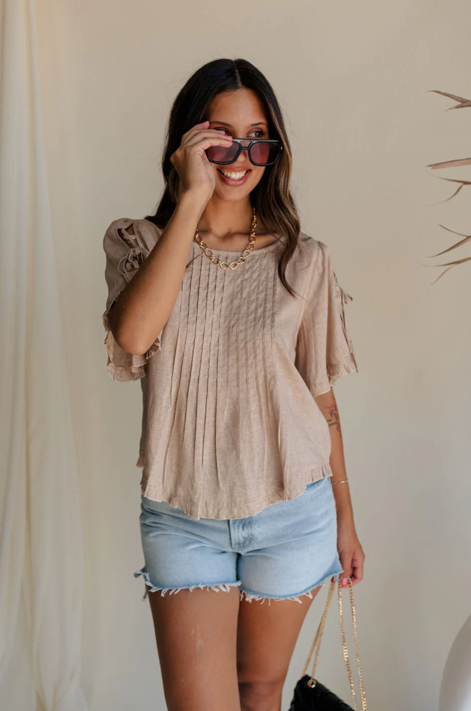 Elysia Short Sleeve Ruffle Top - Image 8