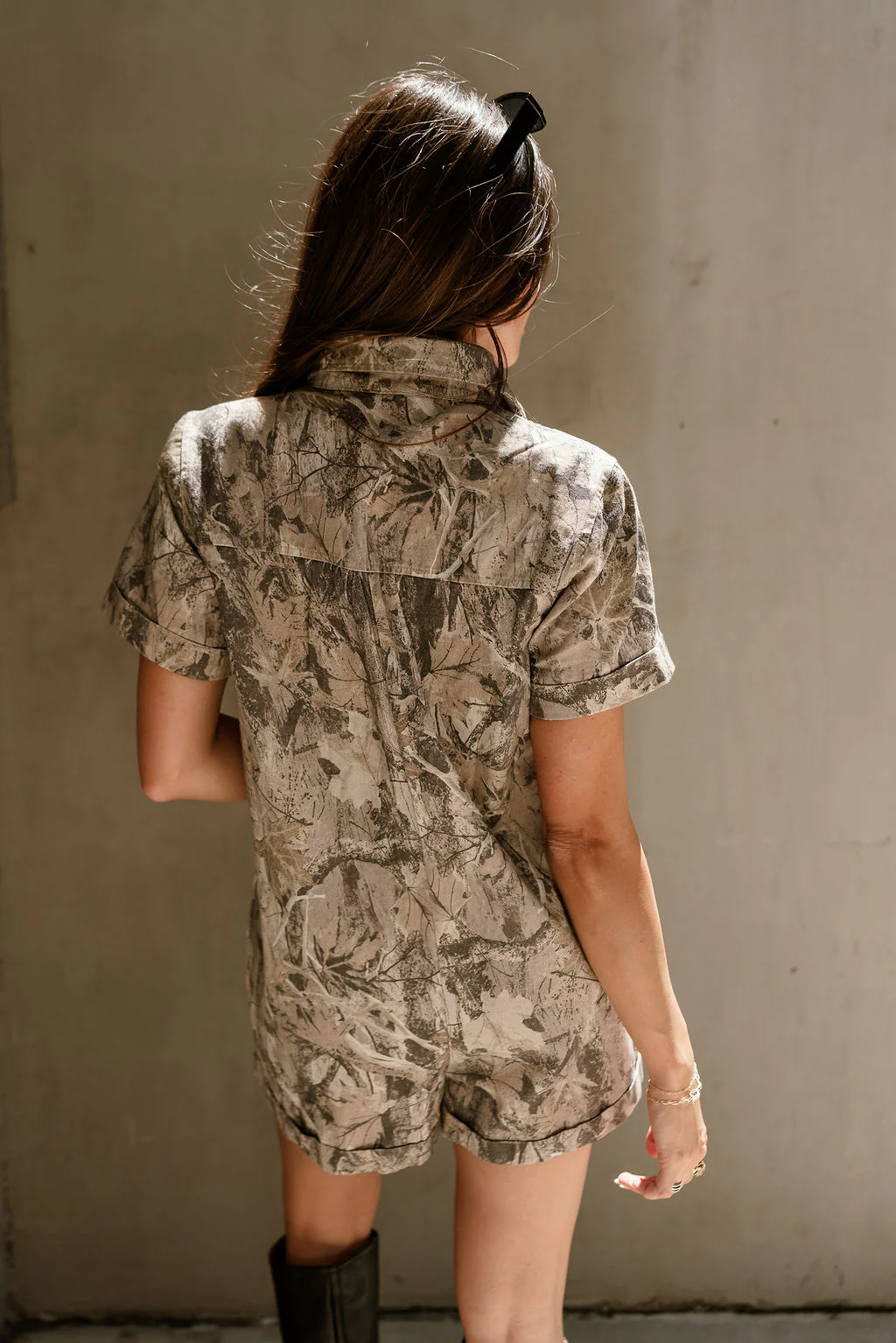 Emelia Light Camo Short Sleeve Romper - Image 10