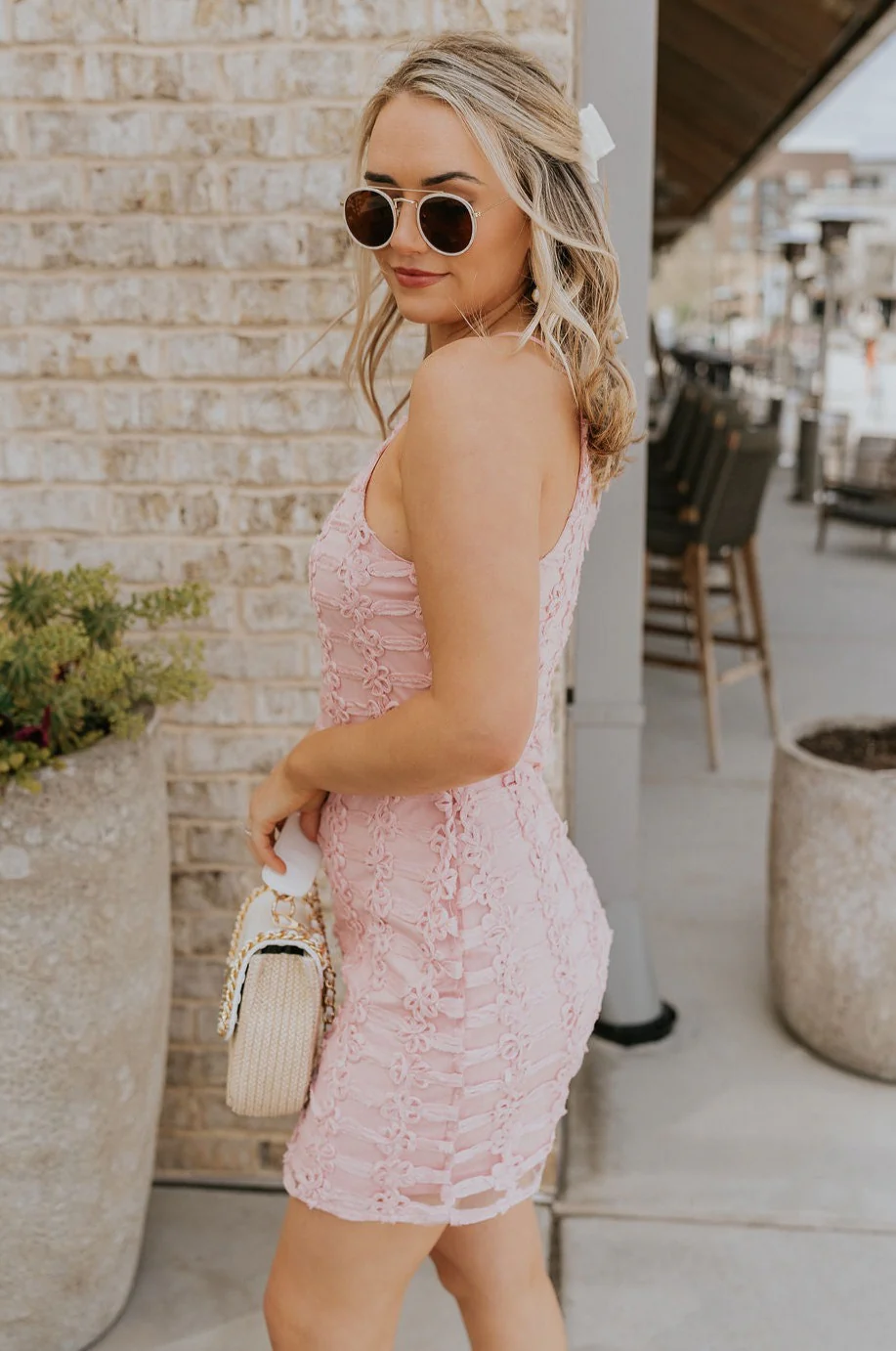 Emmy Rose Pink Floral Mini Dress