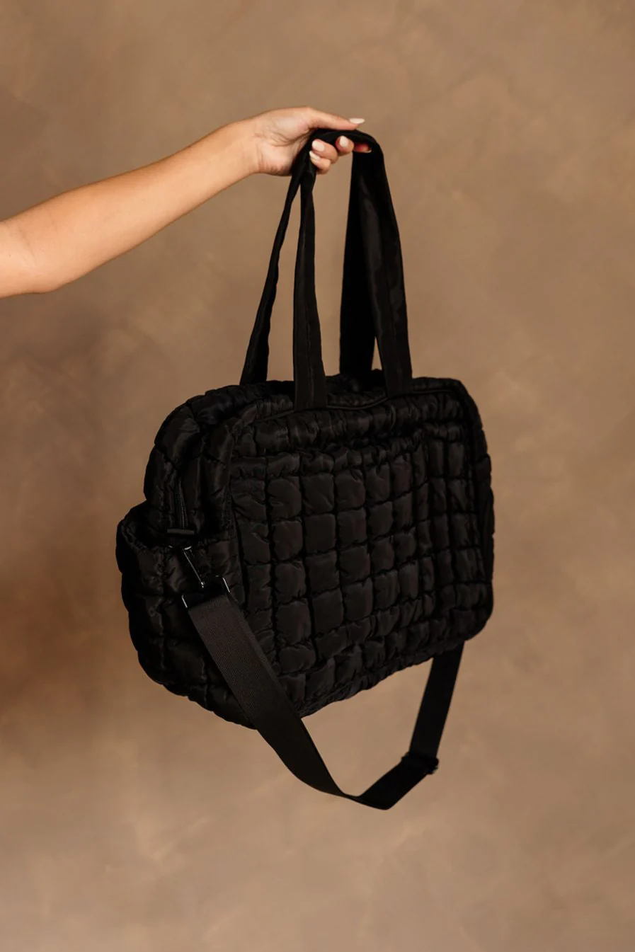 Erica Quilted Duffel Bag - Image 6