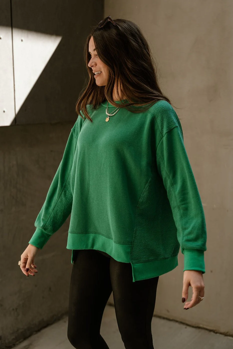 Freya Kelly Green Long Sleeve Sweatshirt