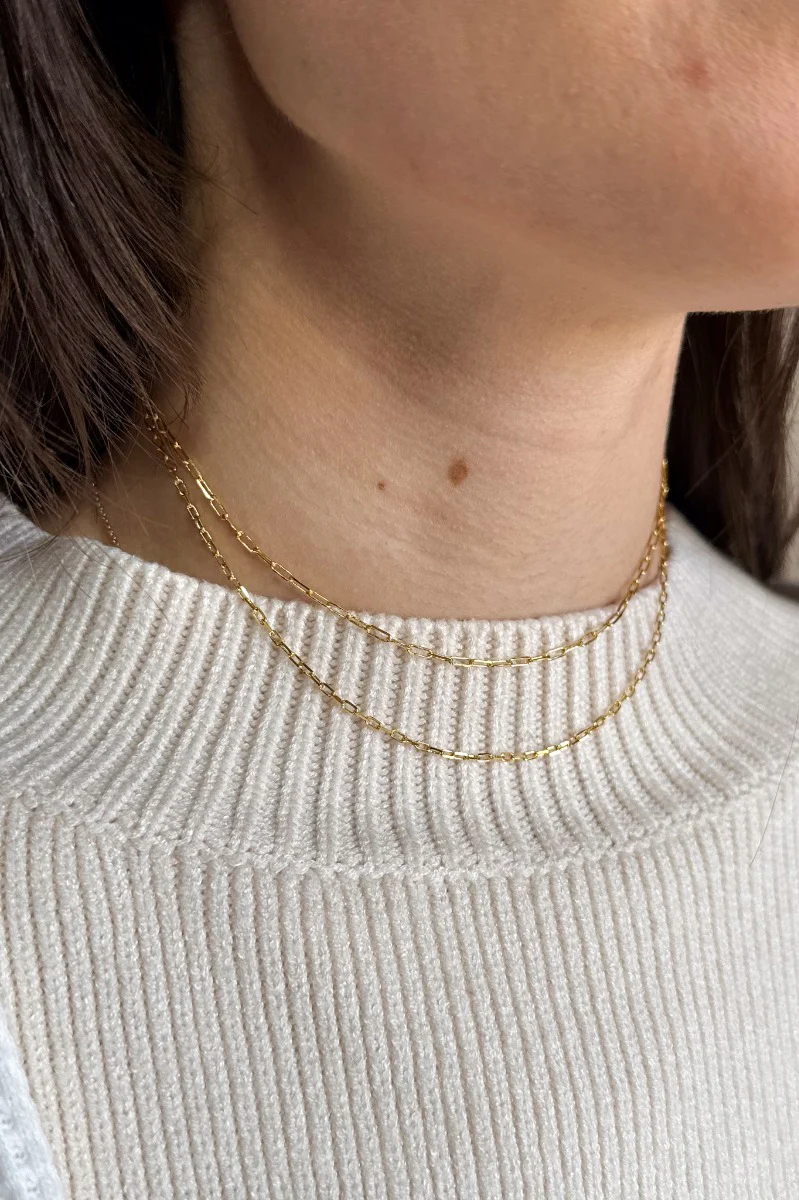 Everly Gold Chain Layer Necklace