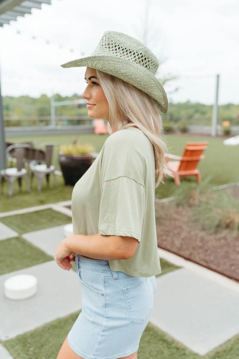 Everyday Wear Top in Light Sage - Image 3