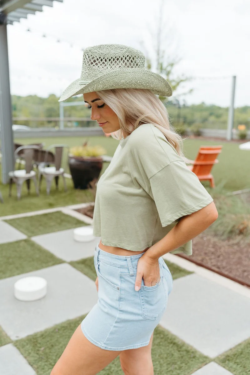 Everyday Wear Top in Light Sage - Image 4