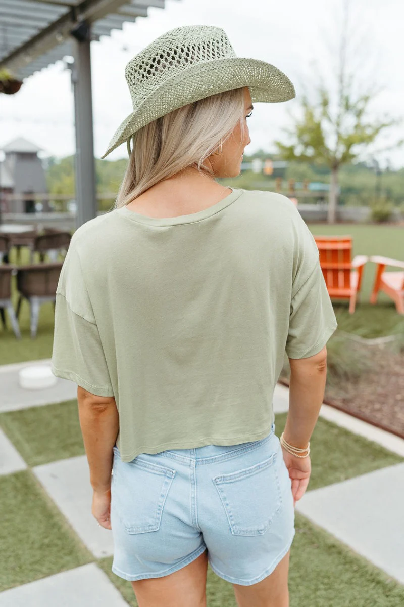 Everyday Wear Top in Light Sage - Image 5