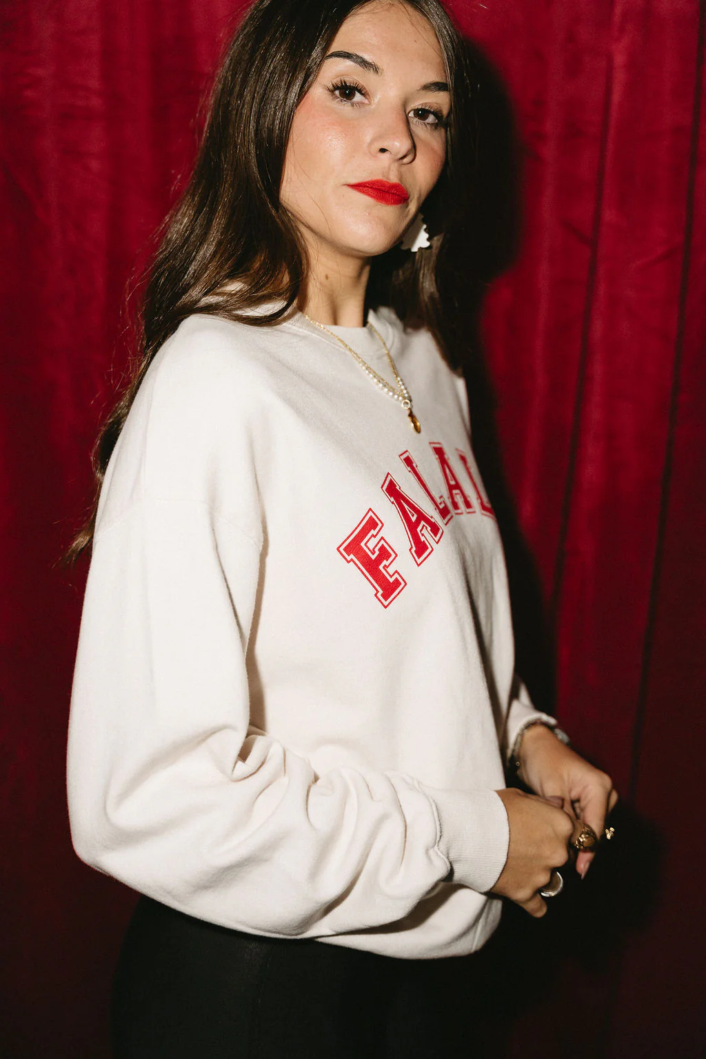 Falala Ivory & Red Sweatshirt - Image 4